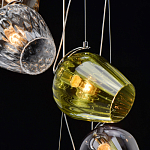 Люстра каскадная с 5-ю разноцветными стеклянными плафонами Kaleido варинант исполнения - 10 | Loft Concept в Волгограде