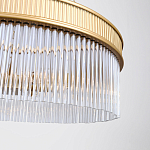 Люстра подвесная круглая со стеклянными трубками Nembus варинант исполнения - 4 | Loft Concept в Волгограде