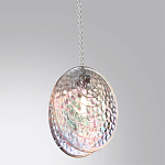 Подвесной светильник с круглым плафоном из рельефного стекла Disc Light варинант исполнения - 3 | Loft Concept в Волгограде