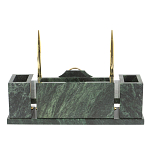 Настольный письменный набор из змеевика с подставкой под календарь Successful Leader варинант исполнения - 3 | Loft Concept в Волгограде