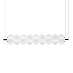 Светодиодный подвесной светильник линейный с белым воздушным плафоном Glowing Cloud варинант исполнения - 3 | Loft Concept в Волгограде