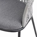 Стул барный с декоративным плетением на спинке и подлокотниках Chair Weave варинант исполнения - 7 | Loft Concept в Волгограде