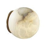 Настенно-потолочный светильник с плафоном в форме шара из алебастра Cryptocrystalline Stone варинант исполнения - 7 | Loft Concept в Волгограде