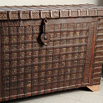 Большой Этнический сундук с металлическим декором  варинант исполнения - 2 | Loft Concept в Волгограде