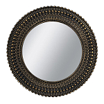 Зеркало круглое с текстурированным дизайном рамы Helios варинант исполнения - 1 | Loft Concept в Волгограде