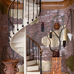 Обои ручная роспись Willow & Waves Original colourway on Edo painted Xuan paper with antiquing варинант исполнения - 3 | Loft Concept в Волгограде