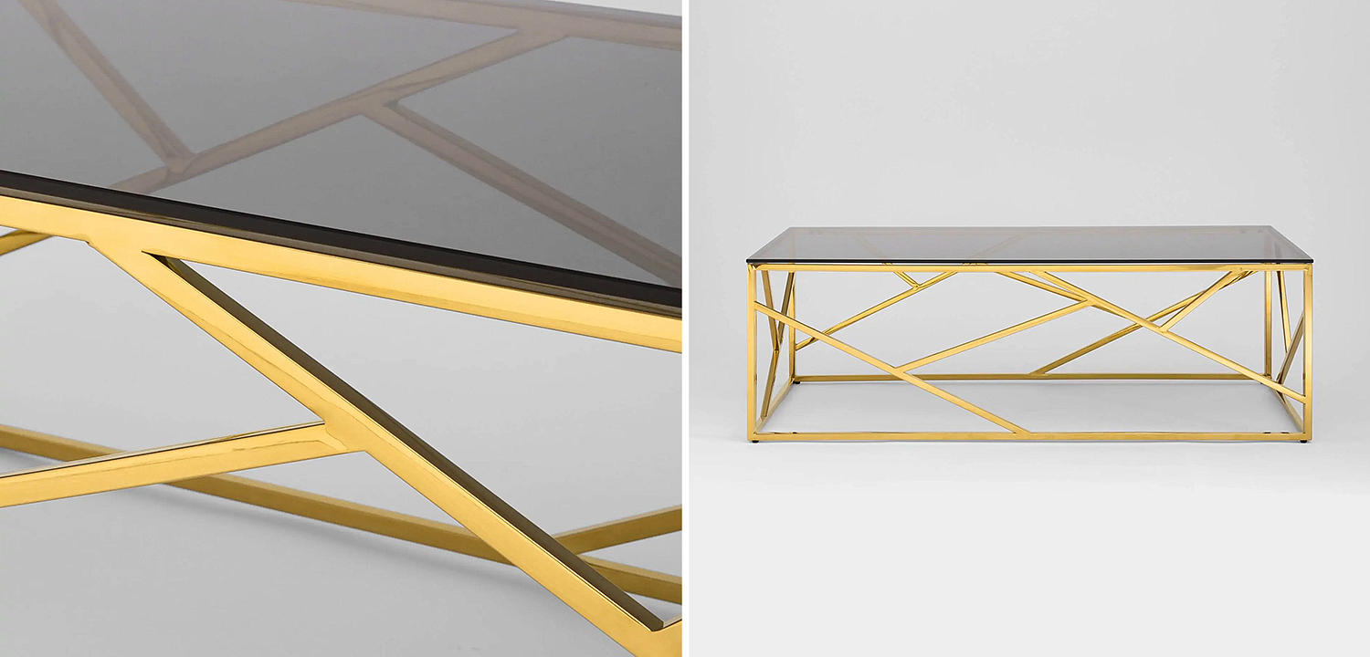 Столик кофейный Geometry Serene Phoenix Gold Столик кофейный Geometry Serene Phoenix Gold - Loft-Concept в Волгограде