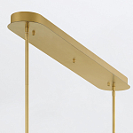 Подвесной светильник линейный золотого цвета с длинной цилиндрической стеклянной трубкой Eurofase варинант исполнения - 8 | Loft Concept в Волгограде