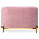 Банкетка овальная пыльно-розовый велюр на 4-х металлических ножках золотого цвета SANJAY варинант исполнения - 2 | Loft Concept в Волгограде
