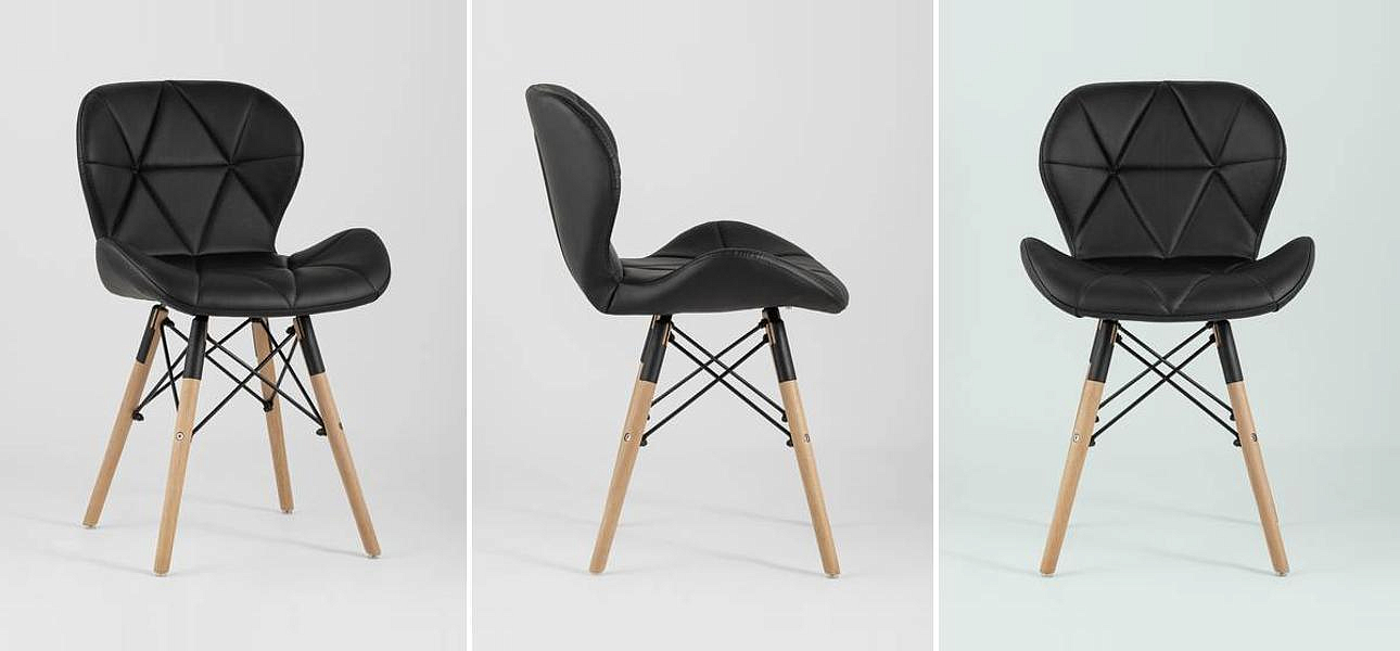 Стул Jeroen Chair Черная Экокожа Стул Jeroen Chair Черная Экокожа - Loft-Concept в Волгограде