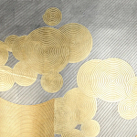 Обои ручная роспись в стиле Арт-деко Namban Colourway SC-289 on gold gilded paper варинант исполнения - 1 | Loft Concept в Волгограде