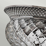 Потолочный светильник с чашеобразным плафоном из толстого волнообразного стекла и широким узорчатым основанием Hinkley варинант исполнения - 6 | Loft Concept в Волгограде