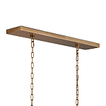 Люстра прямоугольная с каркасом золотого цвета Soft Glow Lamps варинант исполнения - 5 | Loft Concept в Волгограде