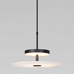 Светодиодный подвесной светильник черный с мраморным рассеивателем варинант исполнения - 2 | Loft Concept в Волгограде