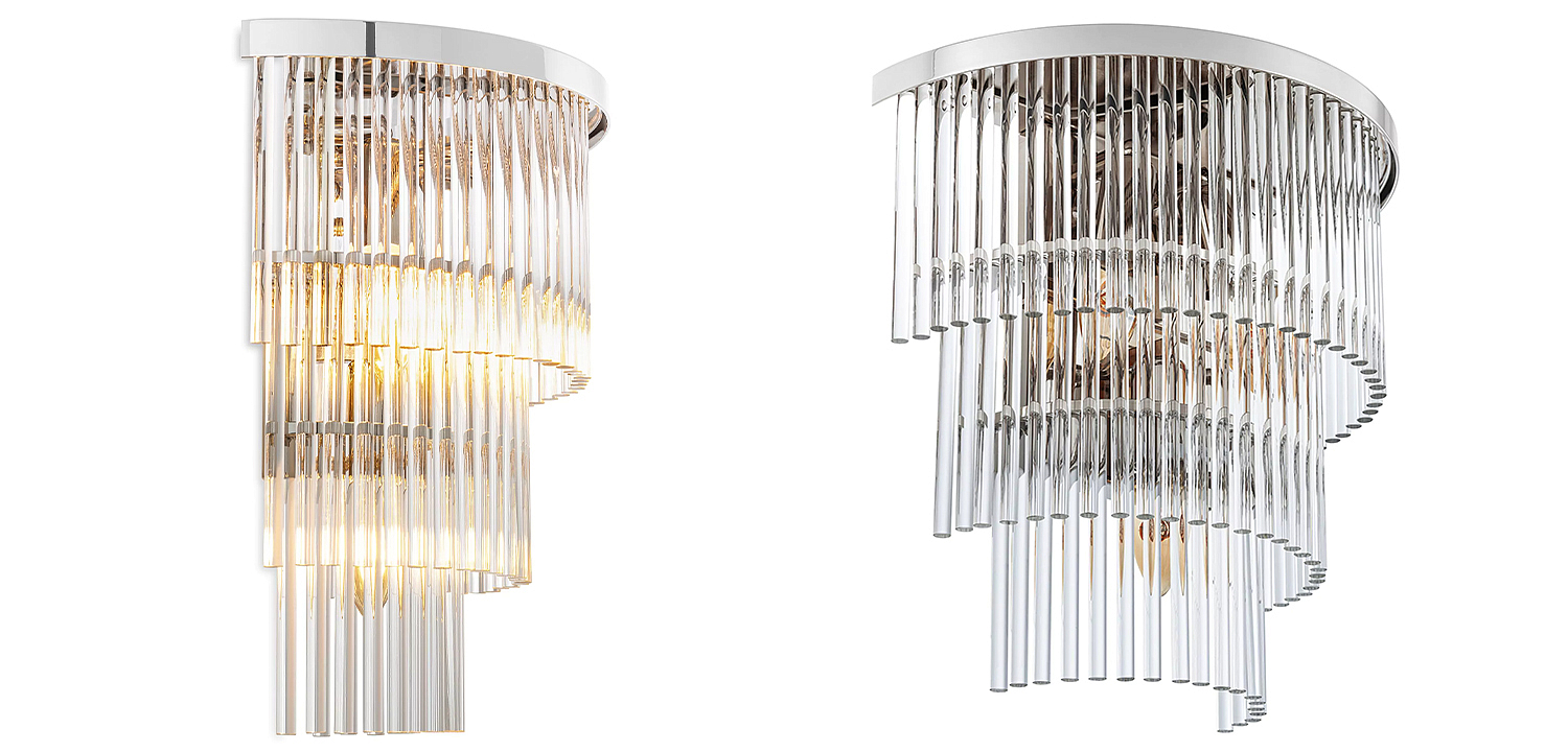 Бра Eichholtz Wall Lamp East Nickel Бра Eichholtz Wall Lamp East Nickel - Loft-Concept в Волгограде