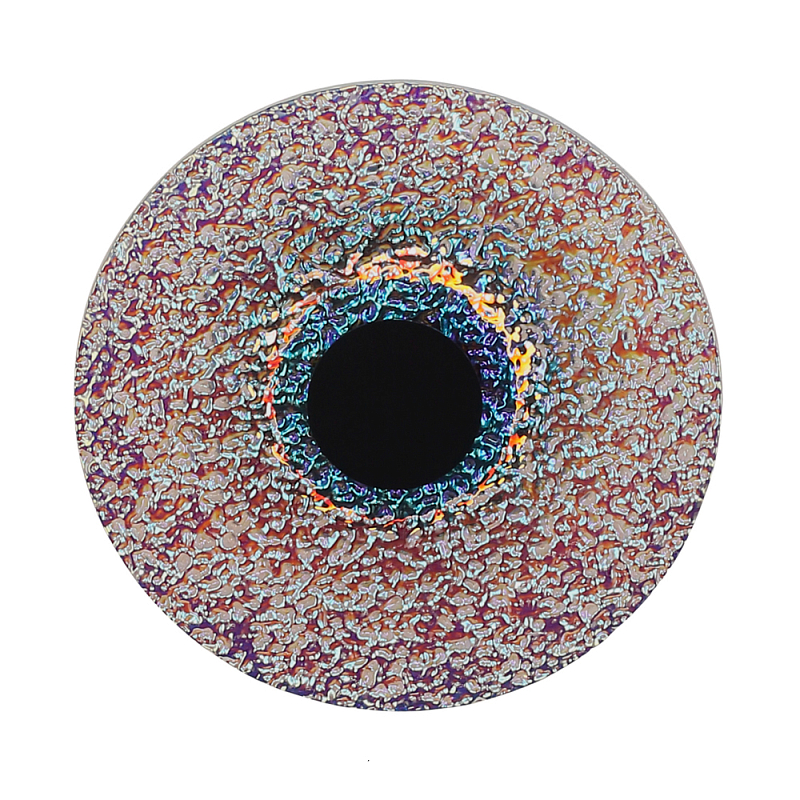 Бра круглое стеклянное с морозным эффектом Heterochromia Мульти Черный в Волгограде | Loft Concept 