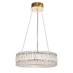 Люстра подвесная круглая из прозрачного хрусталя с золотым корпусом Selfsufficient варинант исполнения - 3 | Loft Concept в Волгограде