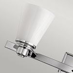 Бра для ванных комнат с белыми стеклянными конусными плафонами Hinkley варинант исполнения - 3 | Loft Concept в Волгограде
