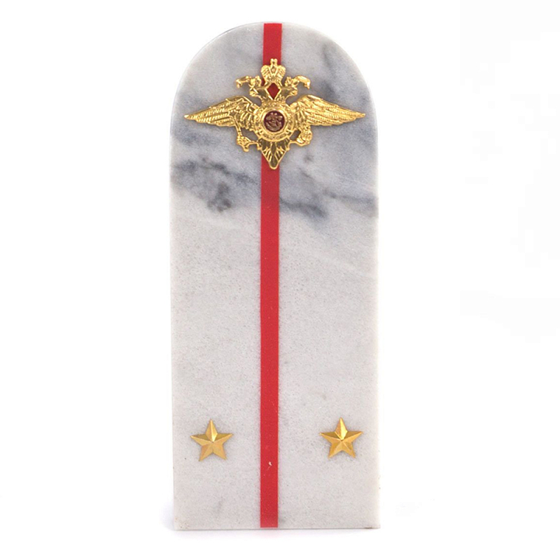 Сувенир Погон МВД из натурального камня мрамор Souvenir Epaulets Белый Мрамор Bianco Красный Золотой Сувенир Погон МВД из натурального камня мрамор Souvenir Epaulets Белый Мрамор Bianco Красный Золотой в Волгограде | Loft Concept