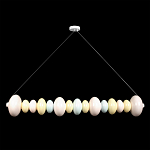 Подвесной светильник светодиодный горизонтальный в виде ожерелья из пастельных сфер Pastel Lunaria Horizon  варинант исполнения - 1 | Loft Concept в Волгограде