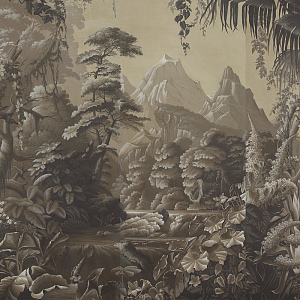 Обои ручная роспись L'Eden Eau Forte on antique scenic Xuan paper