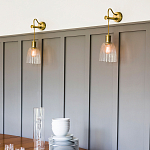 Бра с подвесной лампой на шнуре и ребристым патроном Elstead Lighting варинант исполнения - 2 | Loft Concept в Волгограде