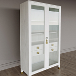 Дизайнерский шкаф витрина Elsa Dreams White с 4-мя ящиками варинант исполнения - 3 | Loft Concept в Волгограде