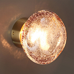 Бра с круглым плафоном из прозрачного стекла с пузырьками воздуха Effervia  варинант исполнения - 5 | Loft Concept в Волгограде