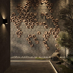 Гипсовая 3D панель с принтографией PM-41 варинант исполнения - 3 | Loft Concept в Волгограде