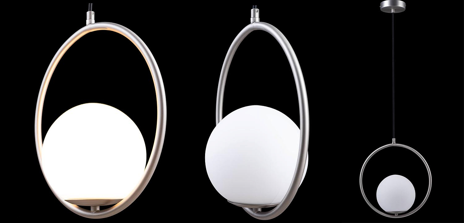 Подвесной светильник B.LUX C Ball circle nickel Подвесной светильник B.LUX C Ball circle nickel - Loft-Concept в Волгограде