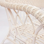 Комплект уличной мебели из ротанга Eloise белый варинант исполнения - 4 | Loft Concept в Волгограде
