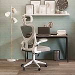 Кресло для компьютерного стола Easement Grey&White варинант исполнения - 10 | Loft Concept в Волгограде