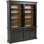 Витрина из массива сосны Sterling Showcase Black варинант исполнения - 4 | Loft Concept в Волгограде