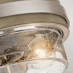 Потолочный светильник с прозрачным стеклянным плафоном с эффектом пузырьков Kichler варинант исполнения - 2 | Loft Concept в Волгограде