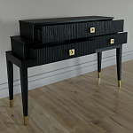 Премиальная Консоль с тремя ящиками Elsa Dreams Black варинант исполнения - 2 | Loft Concept в Волгограде