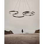 Люстра подвесная светодиодная в виде волнообразной ленты Ribbon Vortex варинант исполнения - 14 | Loft Concept в Волгограде