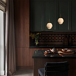 Подвесной светильник из белого алебастра Cryptocrystalline Stone варинант исполнения - 8 | Loft Concept в Волгограде