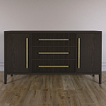 Буфет Primo с тремя ящиками и двумя фасадами Темный орех варинант исполнения - 1 | Loft Concept в Волгограде