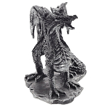 Декоративная статуэтка Дракон Dragon Black Silver Statuette варинант исполнения - 3 | Loft Concept в Волгограде