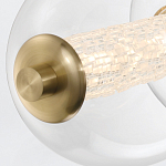 Подвесной светильник линейный с прозрачными стеклянными шарами разного диаметра Eurofase варинант исполнения - 14 | Loft Concept в Волгограде