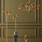 Торшер с 3-мя плафонами в виде цветов Golden Bird of Paradise варинант исполнения - 4 | Loft Concept в Волгограде