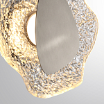 Бра с рельефным волнообразным стеклянным плафоном и вставкой из мрамора Liquid Stone варинант исполнения - 10 | Loft Concept в Волгограде