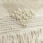 Панно из шерсти и хлопка с узором Beige Calista Serene варинант исполнения - 3 | Loft Concept в Волгограде