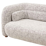 Дизайнерский двухместный диван с мягкими спинкой и подлокотниками бежевый Madelaine Sofa Beige варинант исполнения - 5 | Loft Concept в Волгограде