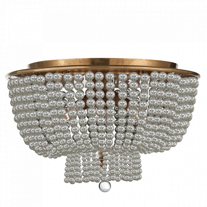 Люстра JACQUELINE CLEAR FLUSH-MOUNT Прозрачный Латунь Серебряный Люстра JACQUELINE CLEAR FLUSH-MOUNT Прозрачный Латунь Серебряный в Волгограде | Loft Concept