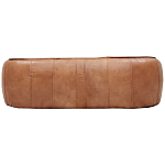 Трехместный диван с кожаной обивкой коричневый Coste Leather Sofa варинант исполнения - 3 | Loft Concept в Волгограде