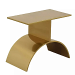 Дизайнерский журнальный стол золотой на полукруглом основании Wecaben варинант исполнения - 1 | Loft Concept в Волгограде