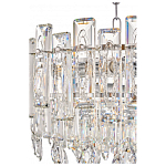 Круглая люстра с хрустальными подвесками на серебряном каркасе Gorgeous Crystal Light варинант исполнения - 11 | Loft Concept в Волгограде