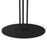 Стол журнальный круглый с бежевой столешницей из стекла Beige Marble варинант исполнения - 4 | Loft Concept в Волгограде