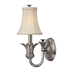 Бра с бежевым тканевым абажуром и декоративной чашей Hinkley варинант исполнения - 5 | Loft Concept в Волгограде